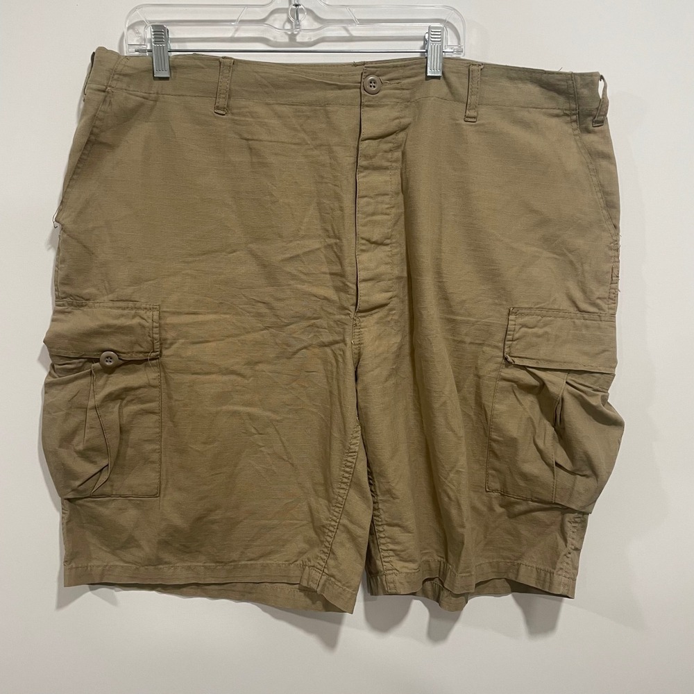 Rothco Ultra Force BDU Cargo Shorts Mens XL Khaki Cotton Ripstop Military Style